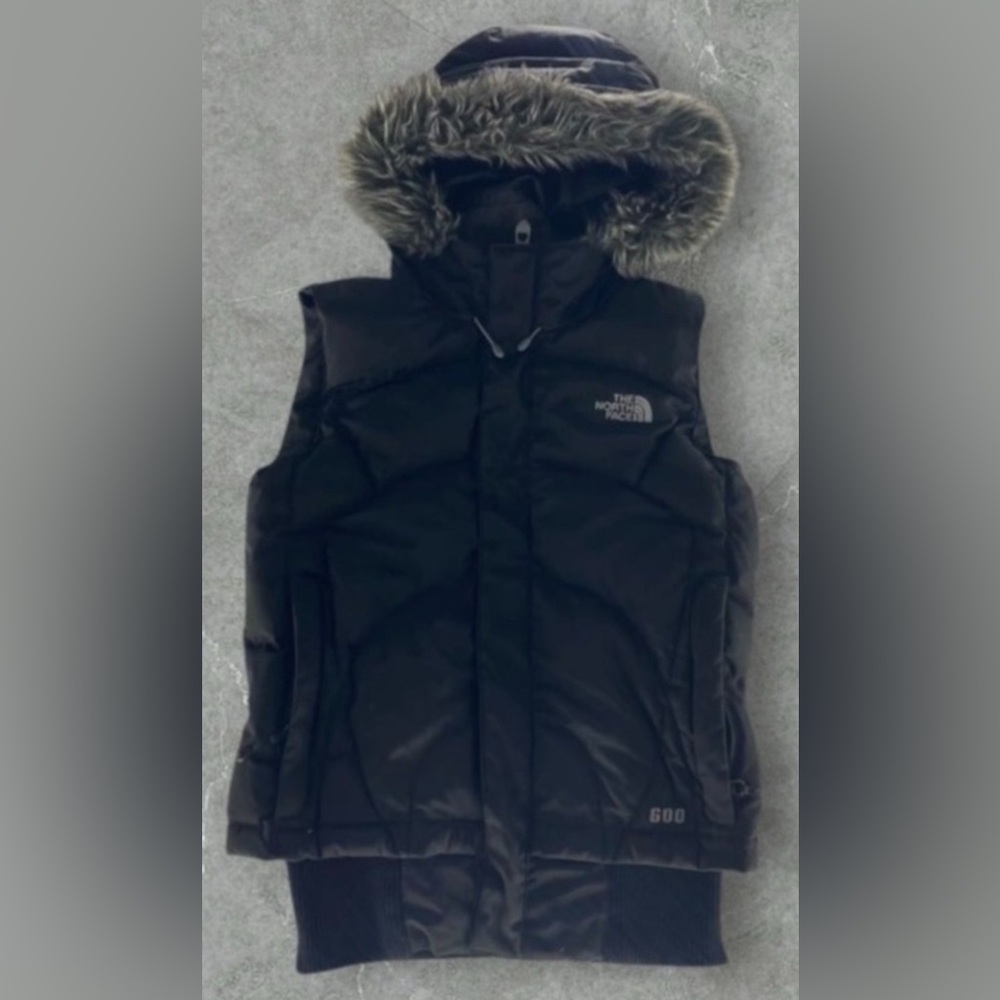 The North Face Puffer Vest Prodigy 600 Goose Down SM Fur hood